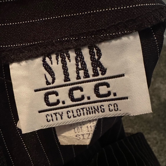 Vintage short pin stripe pencil skirt junior size 7 - Picture 3 of 4